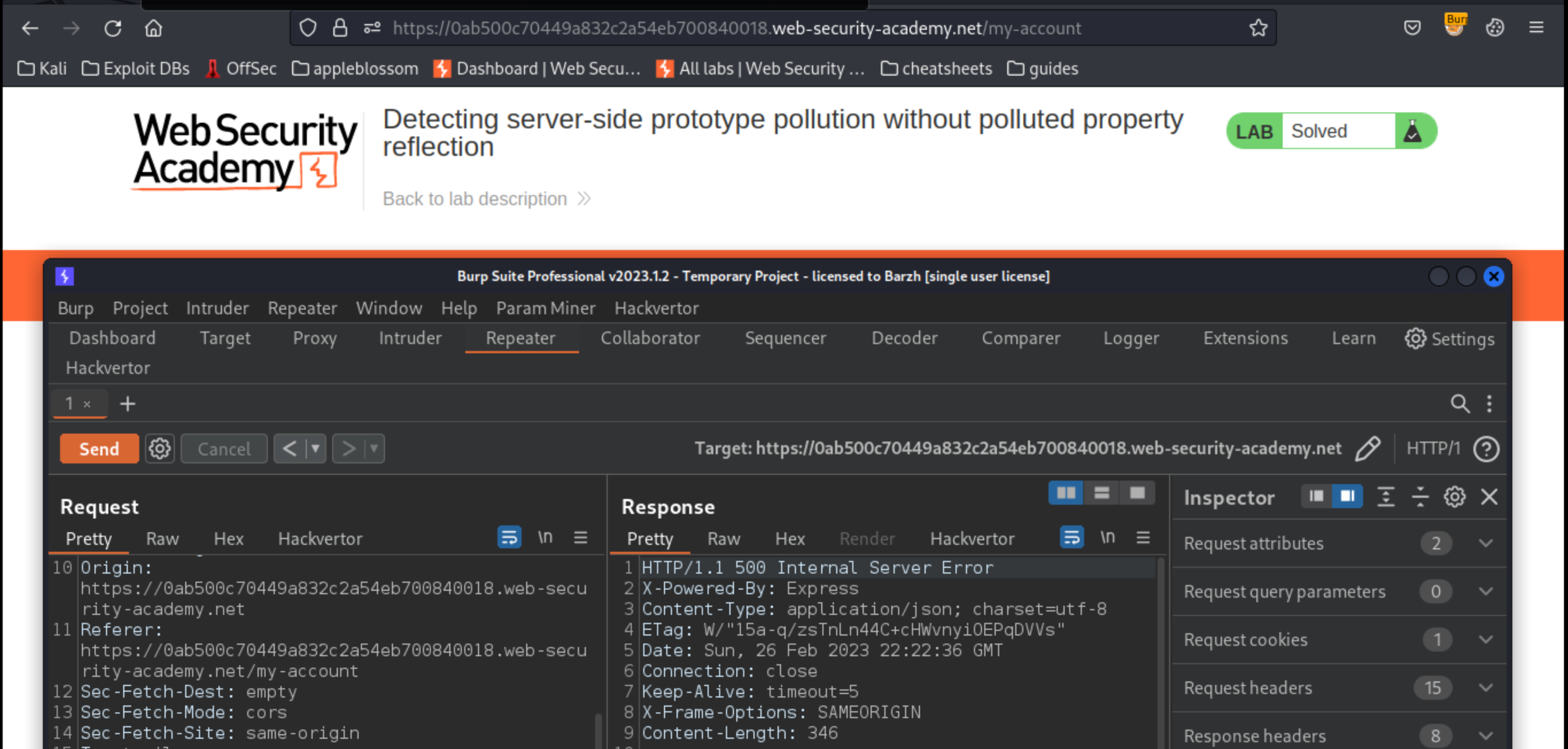 Prototype pollution