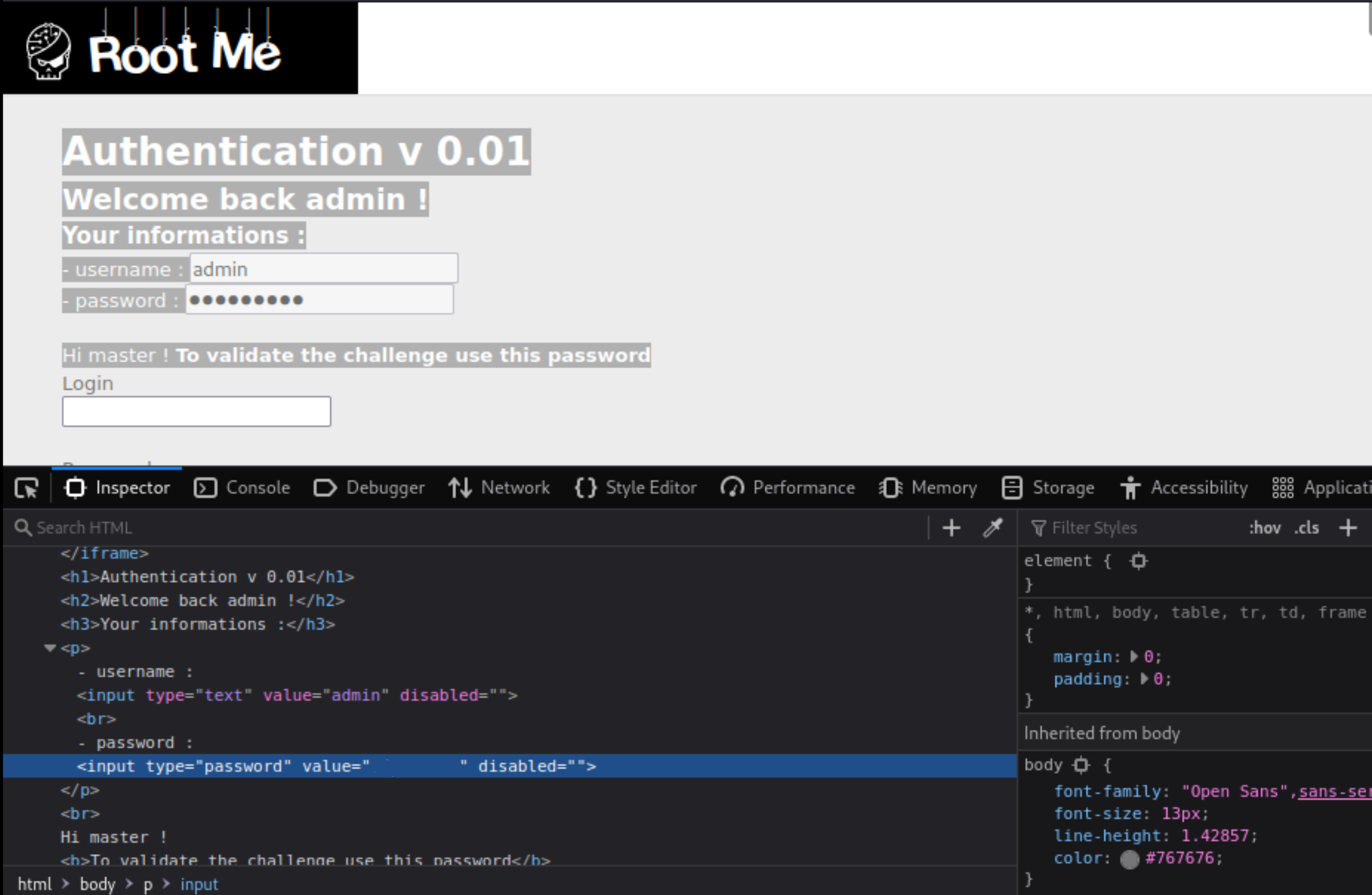 SQL authentification